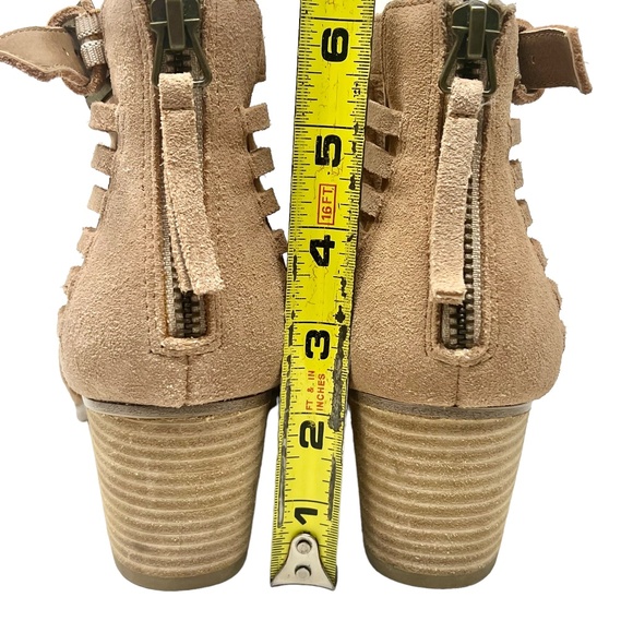 Sole Society women's tan suede strappy ankle booties size 7 - Picture 7 of 13